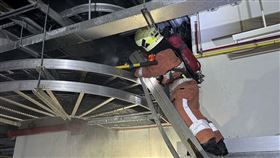 晴空匯,火警,冒煙,消防局（圖／翻攝畫面）