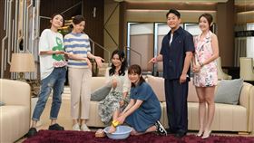 江祖平、廖苡喬、德馨、游詩璟、韓宜邦、郭亞棠為《願望》慶功。（圖／三立提供）