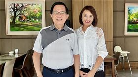 邱議瑩與陳水扁。（圖／翻攝自陳水扁臉書）