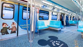北捷推出米奇與好朋友主題彩繪列車。（圖／北捷提供）