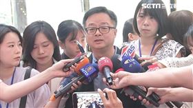 羅文嘉出席「2024台北夏季國際旅展開幕典禮」前受訪。