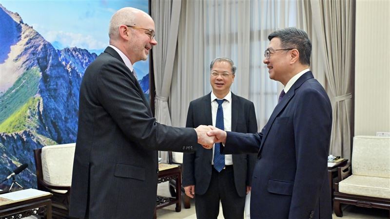 卓榮泰接見谷立言　盼台參與印太經濟架構