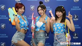 ▲Fubon Angels韓籍啦啦隊員南珉貞首次參加戀戀夏日主題日。（圖／記者劉彥池攝影）