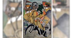 ▲法國立體派大師讓·梅金傑的畫作《騎單車》。（圖／翻攝自artmajeur）

