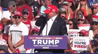 川普造勢演說遭槍擊　滿臉血被護送離場