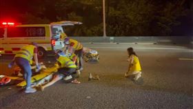 國道,跳車,楊梅交流道,北上（圖／翻攝畫面）