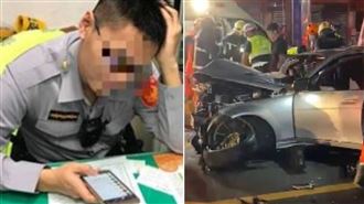 男無照又毒駕撞死警　二審發回國民法官