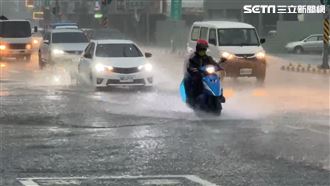 新／下班當心！台南狂風暴雨　畫面曝光　