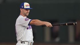 ▲2屆全壘打大賽冠軍阿隆索（Pete Alonso），首輪只敲12轟。（圖／美聯社／達志影像）