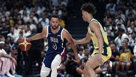 ▲柯瑞（Stephen Curry）6投1中，美國奧運男籃熱身賽險勝澳洲。（圖／美聯社／達志影像）
