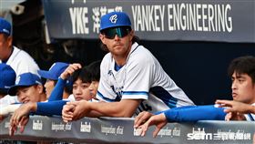 ▲富邦悍將新洋投藍力（Aaron Leasher）。（圖／記者劉彥池攝影）