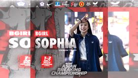 許馥雅參加2023亞洲霹靂舞錦標賽。（圖／凌維志提供）