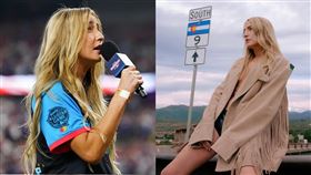 女歌手安卓絲演唱美國國歌大翻車。（圖／翻攝自YouTube）