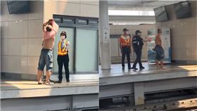 台中,火車站,台中車站,抽菸,莽男,嗆聲（圖／翻攝爆料公社）