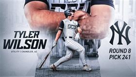 ▲文雄（Steve Wilson）兒子林台加（Tyler Wilson）在選秀會第8輪241順位被洋基選中。（圖／翻攝自Grand Canyon Baseball推特）
