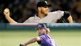 ▲哈勒戴（Roy Halladay）（上）之子布拉登．哈勒戴（下）在MLB選秀會上落選。（圖／美聯社／達志影像）