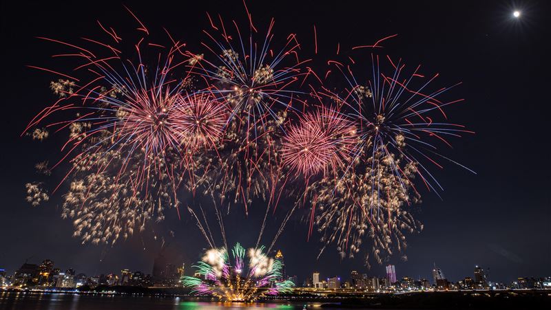 大稻埕夏日節300秒煙火首秀超6萬人次觀賞
