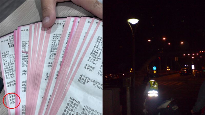遭警連開25罰單喊冤　男怒曬照「漏餡了」