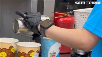 清心店員手拋茶凍躲冰箱　總公司懲處出爐