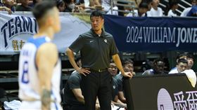 ▲桑茂森賽後談到選人名單的狀況。（圖／籃協提供）