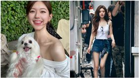 「身價5億女星」吃燒肉！素顏0偽裝現身街頭　真實狀態全被拍（圖／翻攝自微博）