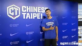「台灣欄神」陳奎儒出席NIKE國家隊新隊徽記者會。（圖／記者蔡厚瑄攝影）