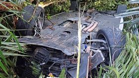 平溪發生詭異車禍。（圖／消防局提供）