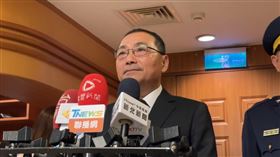 侯友宜今（19）日親自主持佈達儀式。（圖／翻攝畫面）