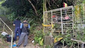 信義區山坡地發現人類骨骸。（圖／翻攝畫面）