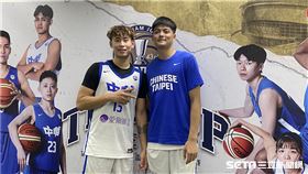 ▲瓊斯盃台灣藍隊黃宙騏、葉惟捷。（圖／記者張沛嘉攝影）