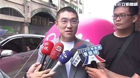 謝國樑出席「基隆芭比快閃店」開幕受訪。