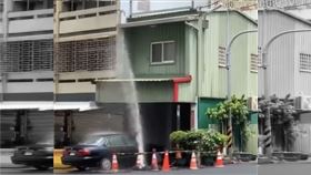 施工挖破管「拖10小時」才處理⋯淹成池塘