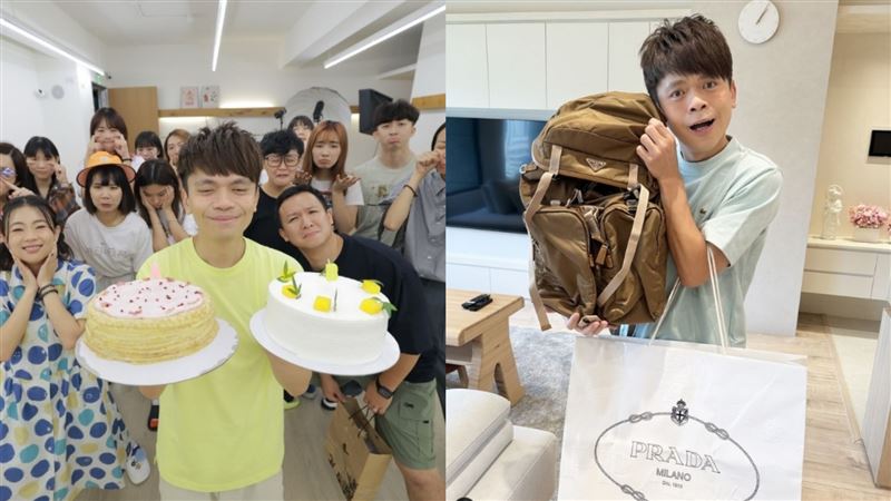 蔡阿嘎40歲生日收精品包　1句話酸爆蘿拉