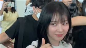 金智媛從仁川機場出發來台。（圖／翻攝自YouTube RNX TV Korea Ent）