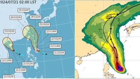 最快今雙颱共舞路徑曝　揭威脅台灣關鍵點