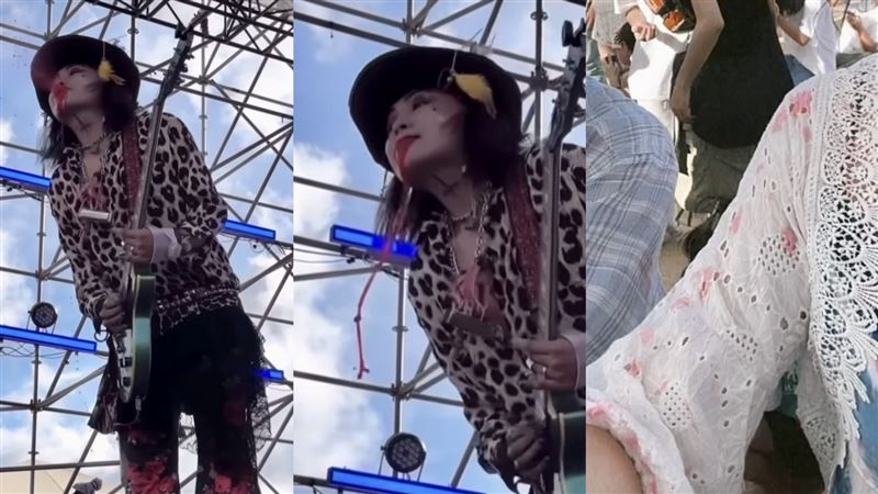 獨／樂團海祭「口噴血」　港女崩潰：超噁
