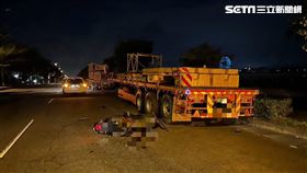 台中,恍神,自撞,車禍,騎士,后里,死亡（圖／翻攝畫面）