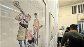 老夫子60週年新加坡特展 重現昔日畫稿老夫子60週年「心星相印」特展活動在新加坡舉辦，活動現場擺設老夫子畫稿。中央社記者吳昇鴻新加坡攝  113年7月22日