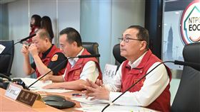 新北市長侯友宜坐鎮防災應變中心（圖／新北市府提供）