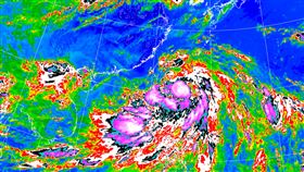 凱米颱風23日13:30位置。（圖／翻攝自氣象署）