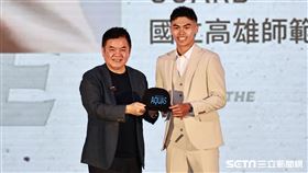 ▲TPBL選秀會，高雄全家海神在首輪選進魏莨哲。（圖／記者劉彥池攝影）