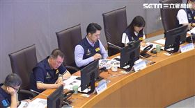 凱米颱風來襲，蔣萬安坐鎮災害應變中心。（圖／記者陳怡潔攝影）