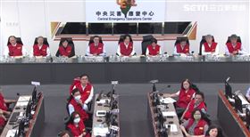 ▲賴清德卓榮泰視察中央災害應變中心