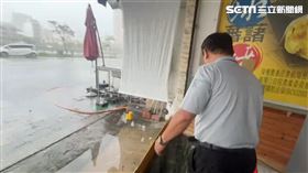 台南,凱米,颱風,黃偉哲,安平,運河,大潮,淹水