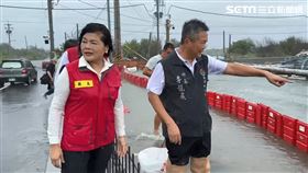 張麗善,凱米,颱風,視察,雲林（圖／翻攝畫面）