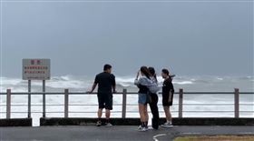 海邊觀浪
（圖／翻攝自臉書）