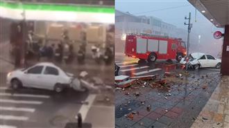 花蓮女兒牆砸中小客車　後座母不治亡