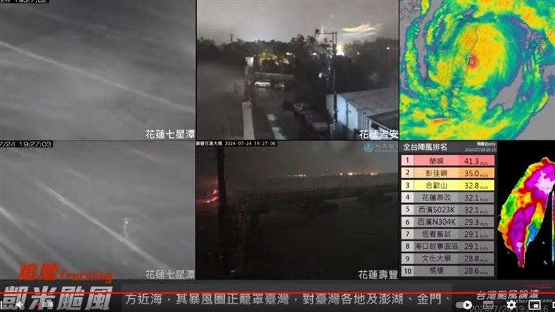 凱米恐從宜花登陸　七星潭「搖滾畫面」曝