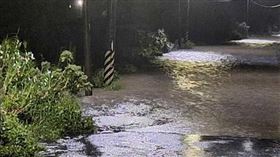 水上鄉已傳淹水災情。（圖／翻攝自嘉義水上鄉鄉長林緗亭臉書）