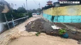 南投,水里鄉,土石流,巷弄（圖／翻攝畫面）